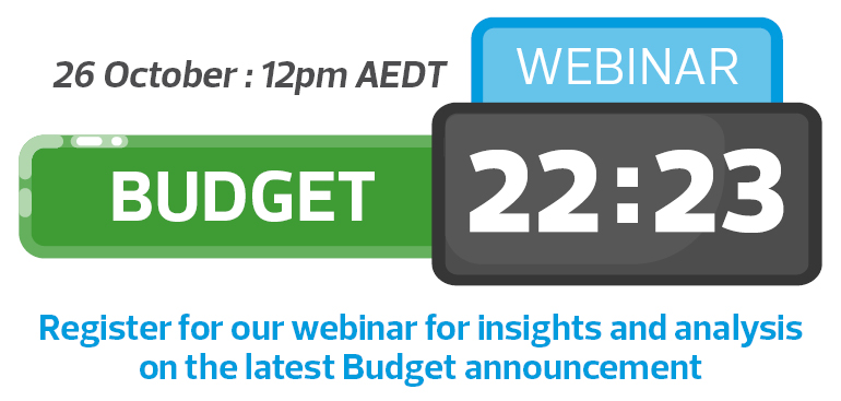 Federal budget webinar October 2022