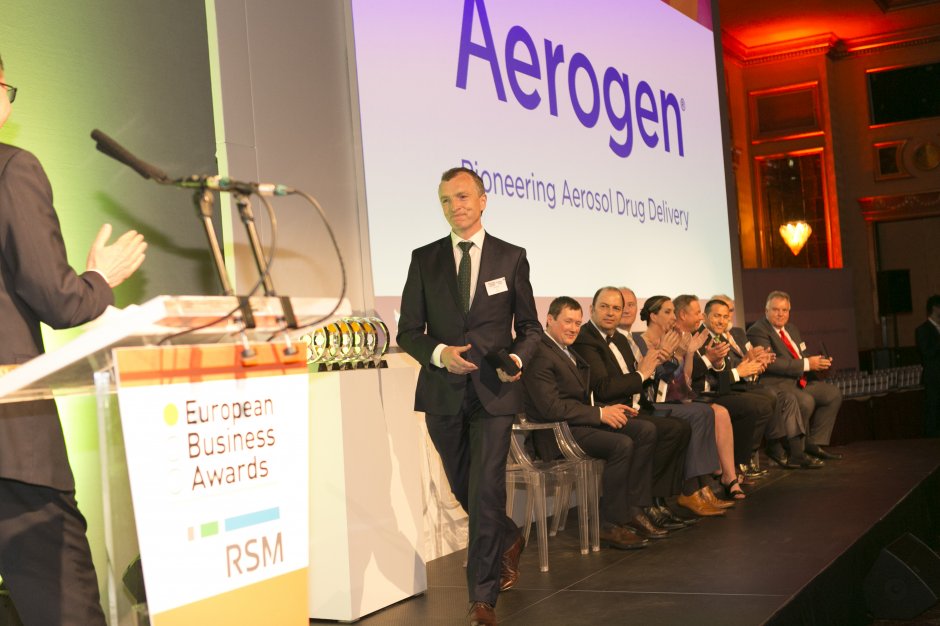John Power accepting the RSM Entrepreneur of the Year award