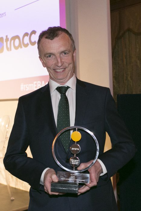 John Power with RSM Entrepreneur of the Year award