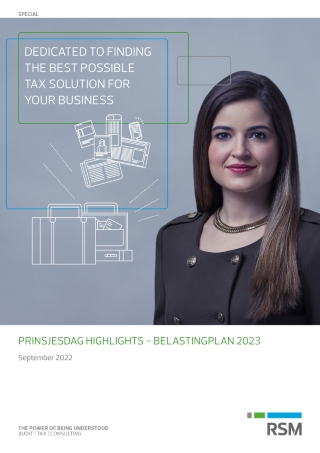 Afbeelding van de cover Prinsjesdag highlights belastingplan 2023