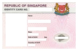 Example of Singapore's NRIC